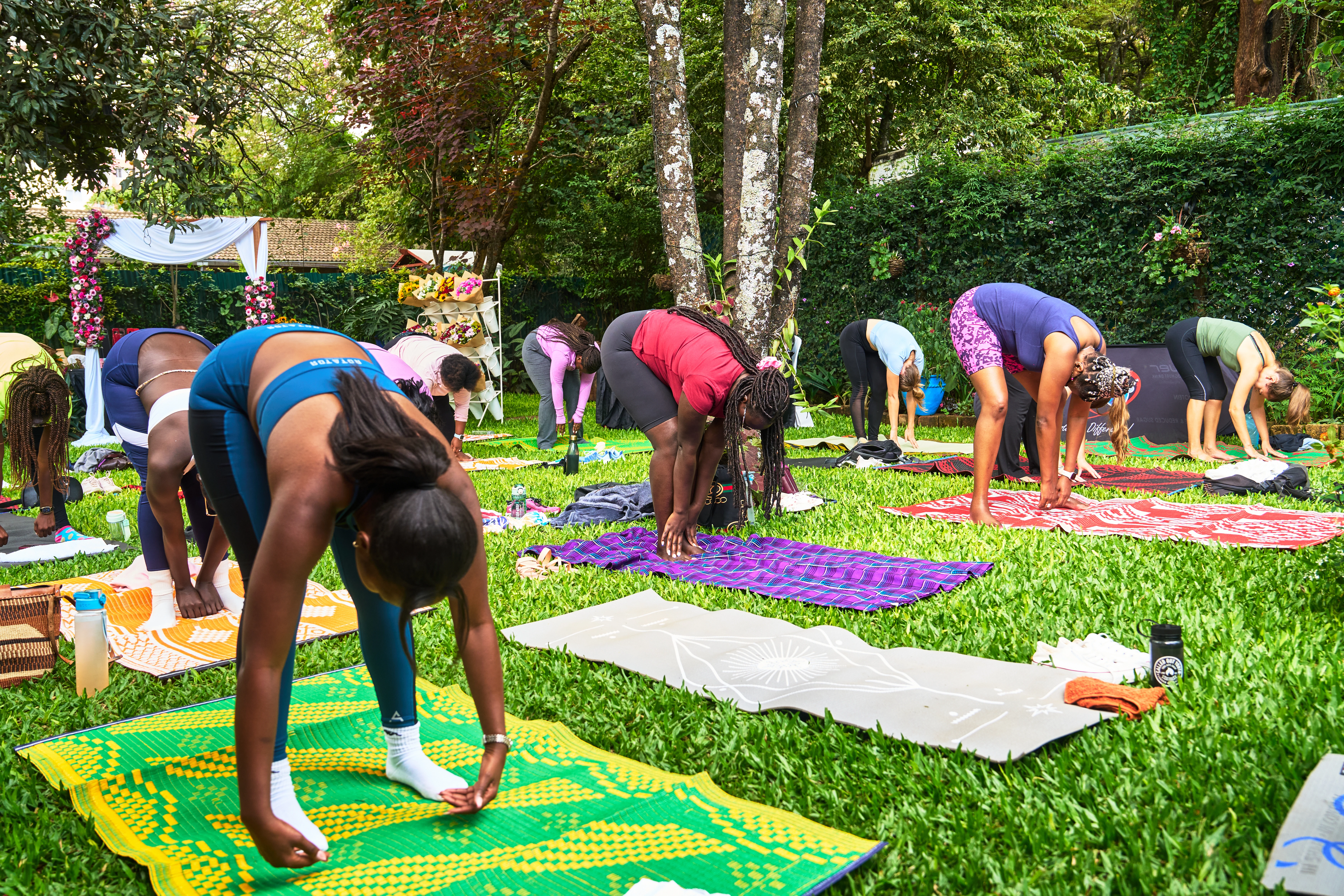 Outdoor yoga experience
